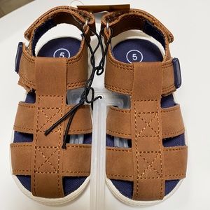 NEW Cat & Jack brown sandals, size 5